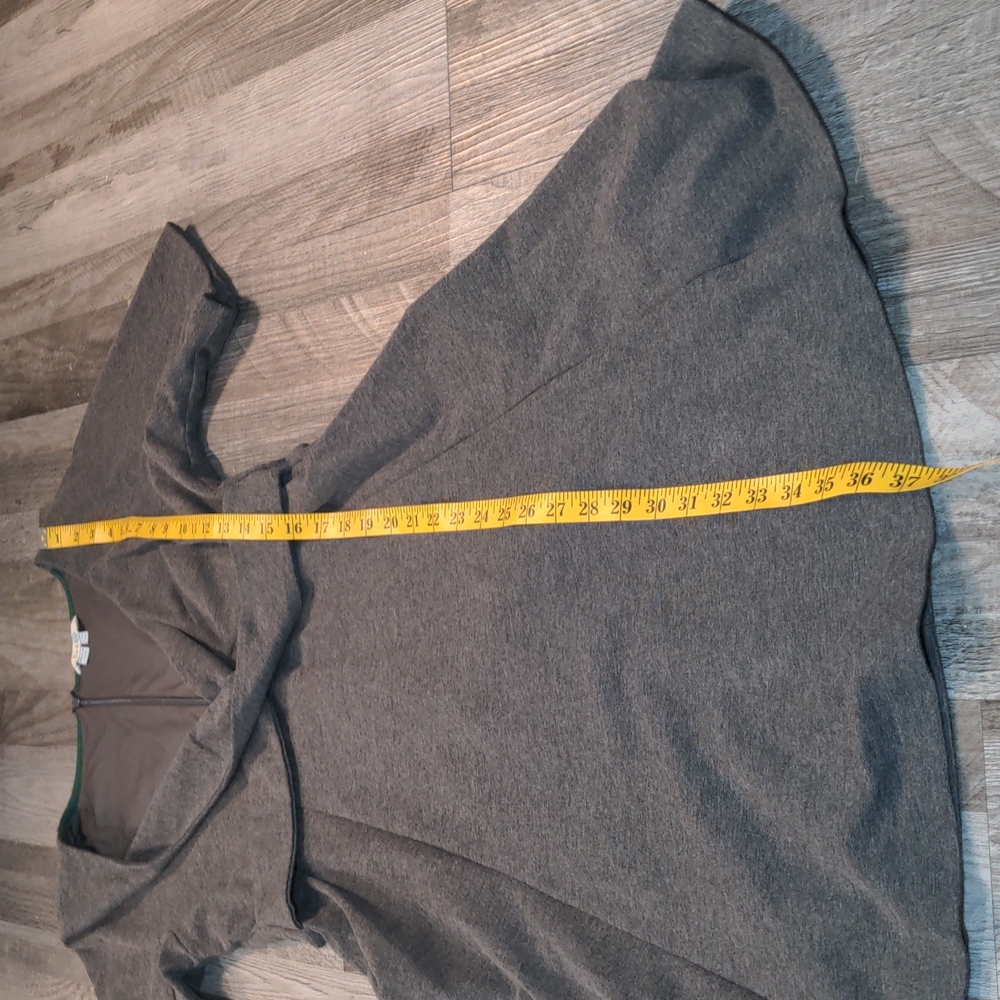 Boden Grey Short Sleeve A-Line Cross Front Lined Sweater Dress Size 10 - Picture 15 of 15